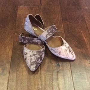 Mossimo. Velvet flats. Size 7